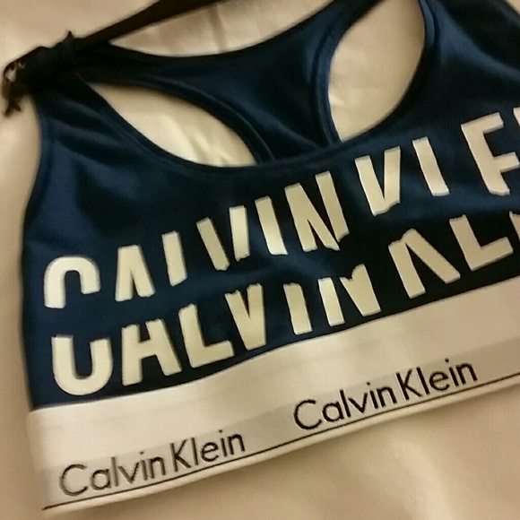 The Modern Cotton Logo Bralette by Calvin Klein. - Picture 4 of 5